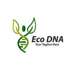 Canvas Print - eco dna logo