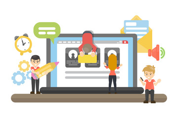 Web site building.