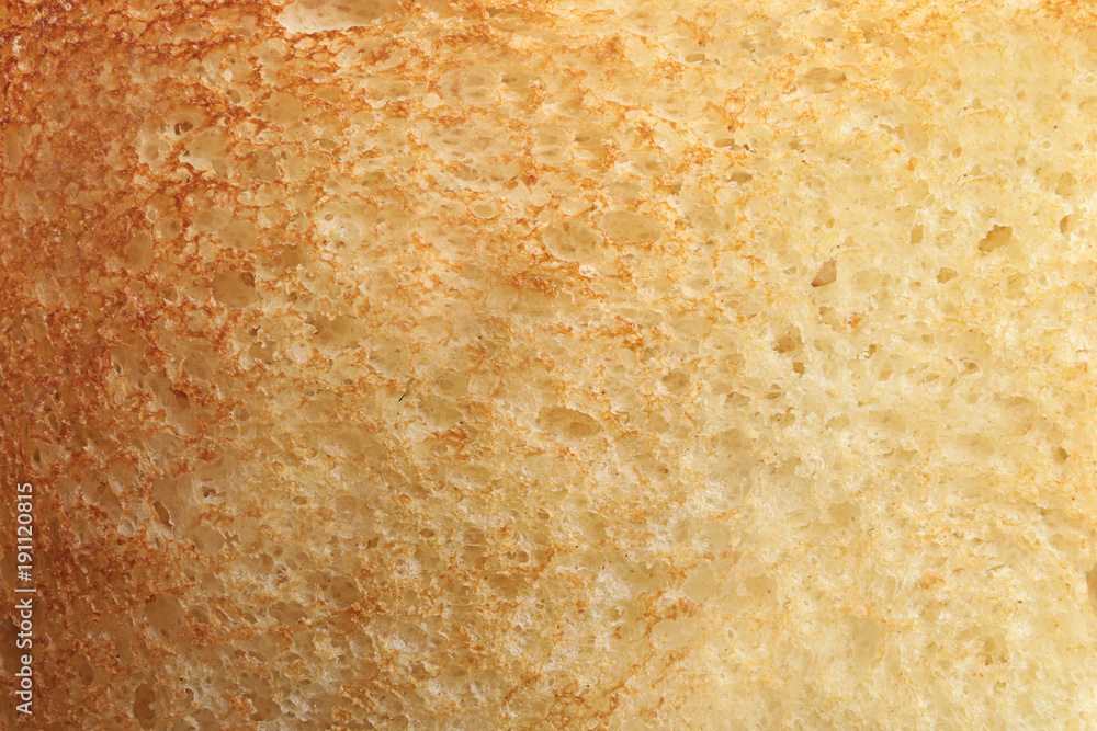 Tasty toasted bread as background