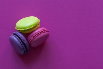 Background with macaroons