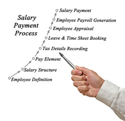 Wall Mural - Process of Salary Payment