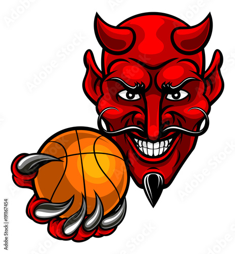Devil Basketball Sports Mascot
