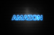 Amazon neon Sign on brickwall