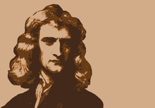 Newton - Savant - Portrait - Personnage Historique - Astronome - Mathématicien - Physicien