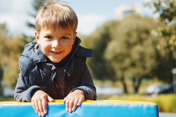 cute little boy in the park