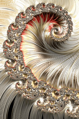 Wall Mural - an abstract computer generated fractal design. a fractal is a never-ending pattern. fractals are inf