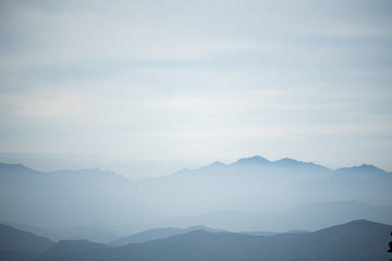 Hiking from moisture to cloud in Gayasan National Park, South Korea