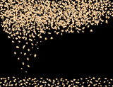 Fototapeta  - spadające złote konfetti
