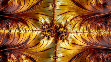 Wall Mural - an abstract computer generated fractal design. a fractal is a never-ending pattern. fractals are inf