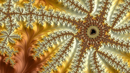 Wall Mural - abstract computer generated fractal design. a fractal is a never-ending pattern. fractals are infini