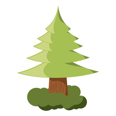 Poster - pine tree icon