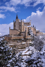 Military Fortified Castle, Called Alcazar, Located In Segovia, Spain