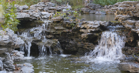 Wall Mural - Water pond in garden, Chinese garden