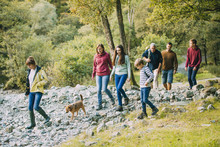 Three Generation Family Hiking Through The Lake District