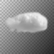 © danijelala - Dark cloud floats in the dark transparent background. Single weather icon. Realistic 3d vector illustration.