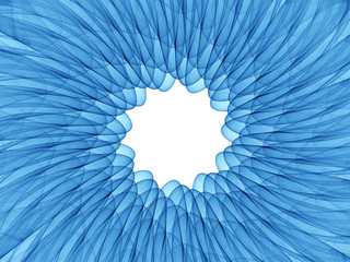 Wall Mural - blue abstract ornament