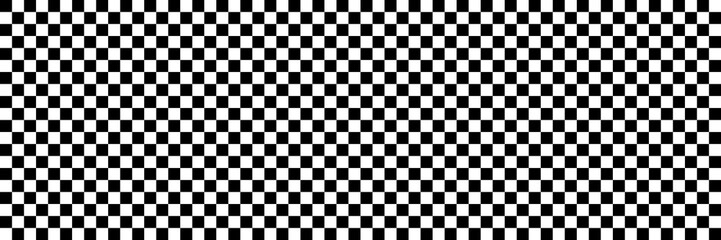 horizontal black and white checked sport or racing flag for background and design