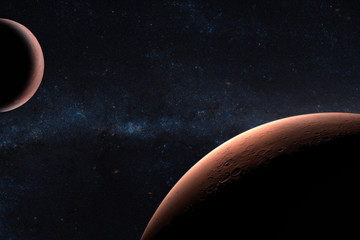 Wall Mural - mars. planets in solar system. elements of this image furnished by nasa.