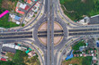 Transport circular junction traffic road with car