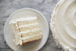 © Anna Petrow - Slice of layered cake on white plate