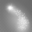 © hopenv - Vector glitter star burst sparkles light effect on transparent background.