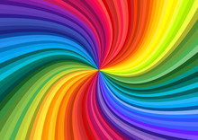 Abstract Rainbow Swirl