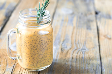 Sticker - Glass of pumpkin chia seed pudding