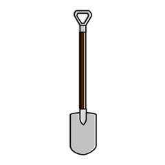 Wall Mural - gardening shovel isolated icon vector illustration design