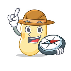 Poster - Explorer soy bean mascot cartoon