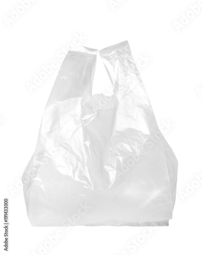 Download Transparent Plastic Bag Isolated On White Background Stock Photo Adobe Stock