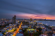 © APchanel - Landscape at nigth time of pattaya city  with colurful light in city.