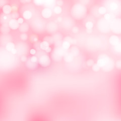 Wall Mural - bokeh pink and white sparkling lights festive background with texture. abstract valentines day twink