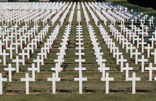 Crosses At World War One Cemetery At Verdun