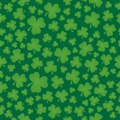 Poster - Three leaf clover seamless background 6