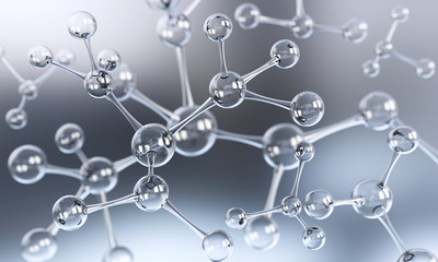 Wall Mural - abstract atom or molecule structure