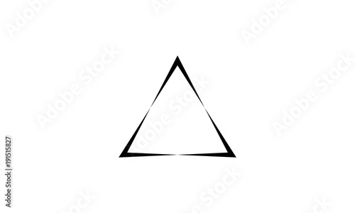 Cuadros en Lienzo Triangle logo vector. with black color, vector icons.