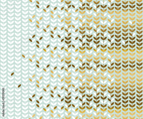 Elegant gold and pale green...