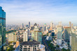 BAngkok cityscape modern office building sunshine in morning