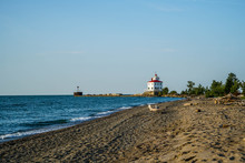 Headlands Park On Lake Erie In Northeast Ohio Is A Great Place To Relax And Watch The Sunset.