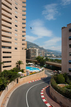 View Towards Portier From Mirabeau Corner On The Monaco Circuit, Monte Carlo