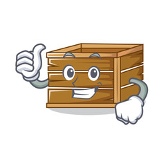 Sticker - Thumbs up crate character cartoon style