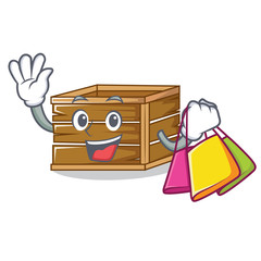 Poster - Shopping crate character cartoon style