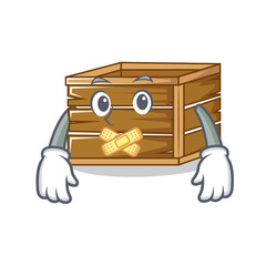 Poster - Silent crate mascot cartoon style