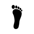 © Maxim Stepanov - Human footstep icon. Vector footprint. Black silhouette. Flat style