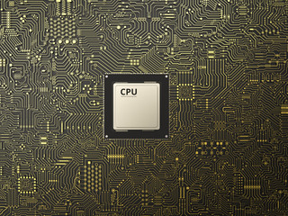 cpu on circuit board