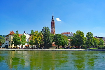 Sticker - LANDSHUT ( Bayern ) - Stadtpanorama