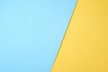 Blue And Yellow Pastel Paper Color For Background