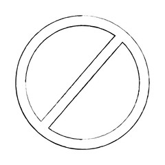 Wall Mural - prohibition no symbol red round stop warning sign template vector illustration sketch design