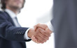 © ASDF - Two businessman shaking hands greeting each other