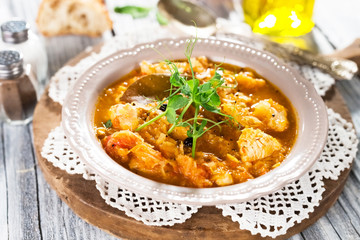 Poster - Stewed cabbage with meat